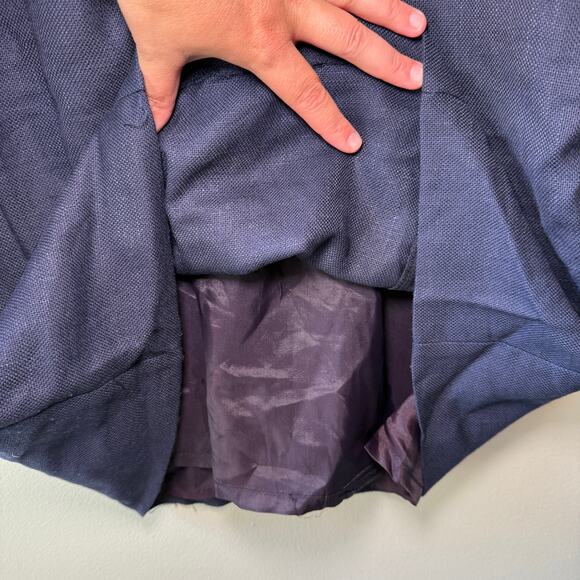 Charter Club Women's Vintage Back Button Tweed Dress Navy Blue Size 14 - Picture 5 of 8